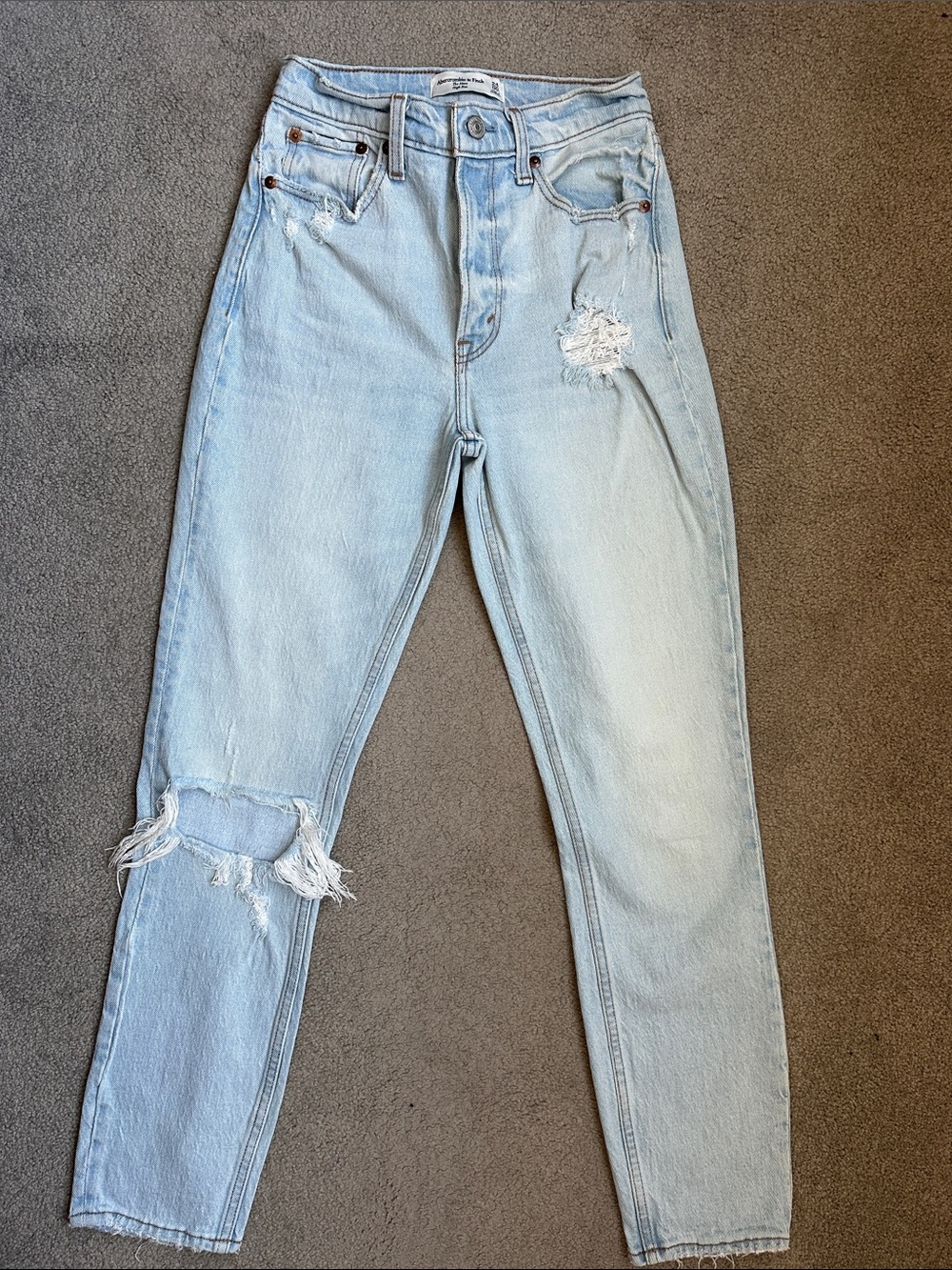 Abercrombie & Fitch High Rise Mom Jean Size 24 Long
